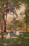 Paxton, William McGregor The Croquet Players oil on canvas